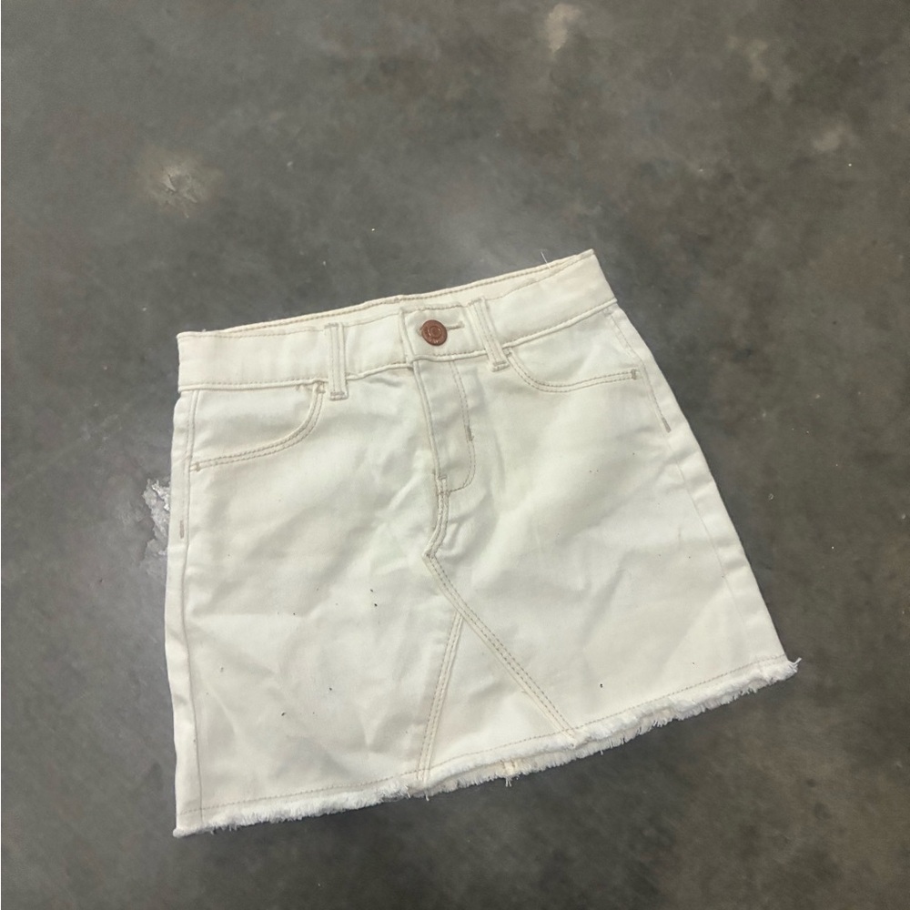 Old Navy Cream Mini Skirt